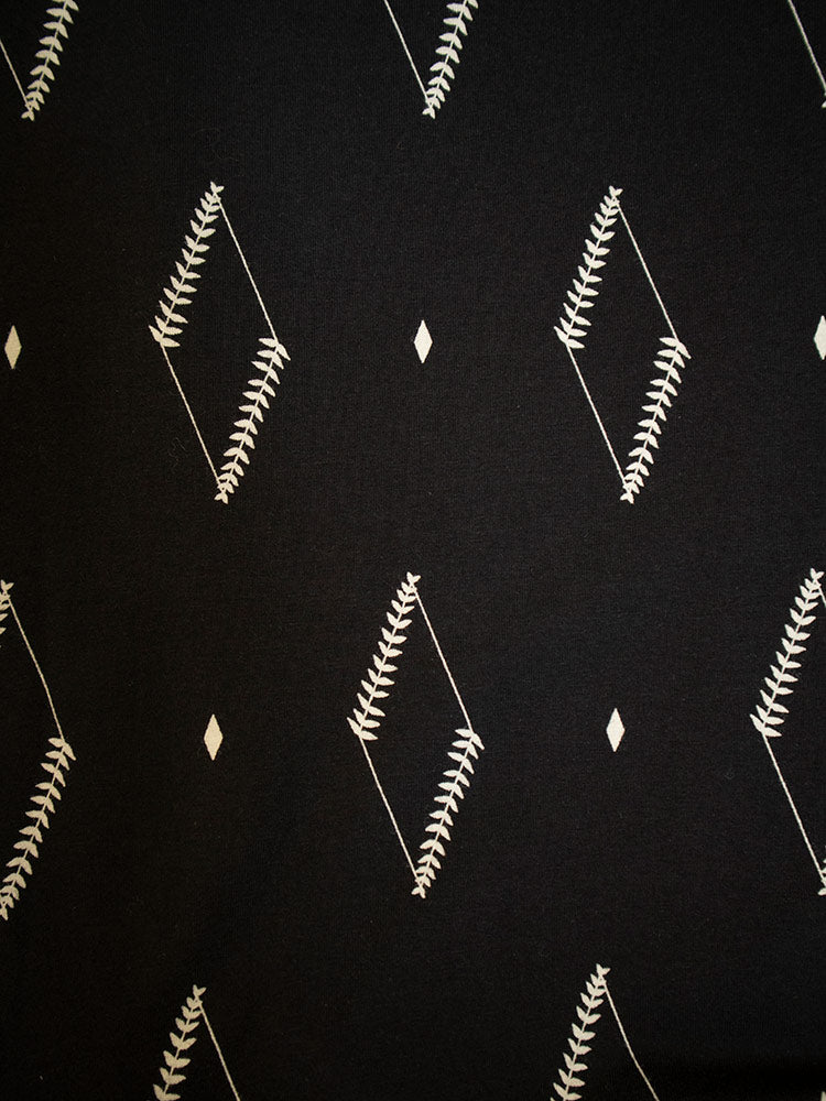 Rita Long Sleeve Jumpsuit - Diamond Vine Black