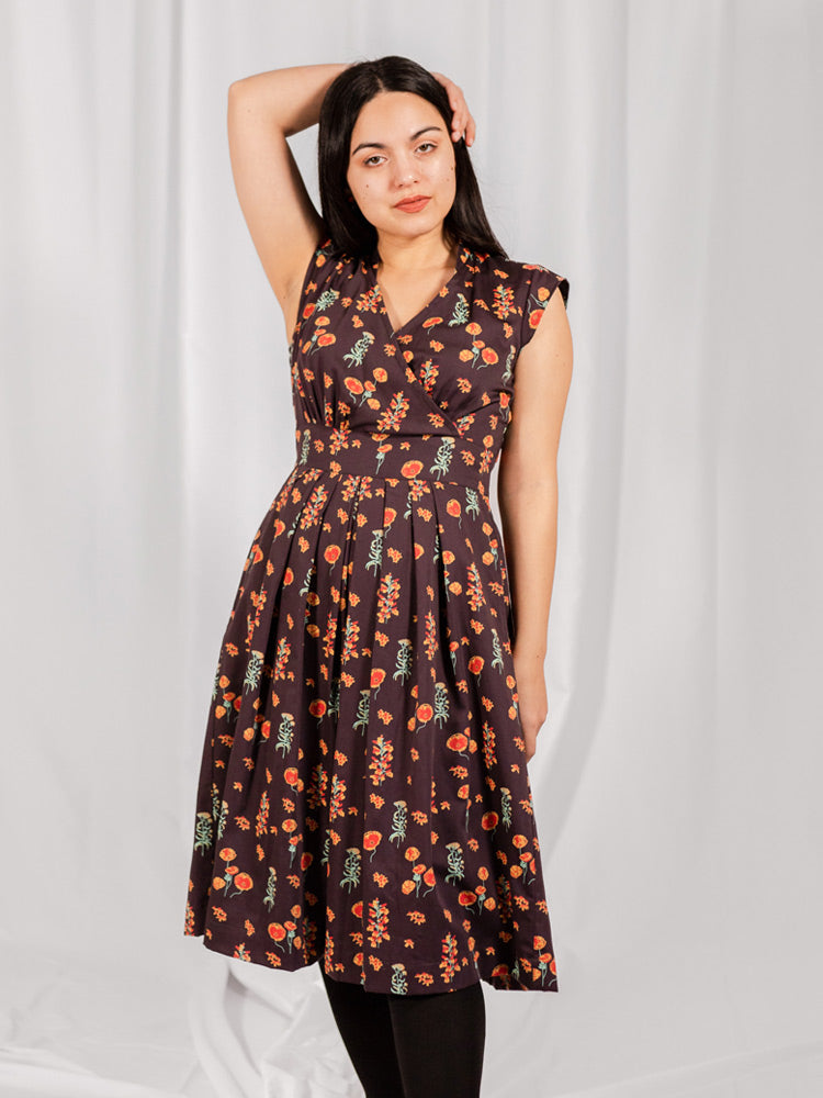Lucille Dress - Botanical Dusk