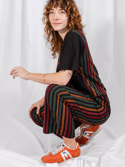 Winona Wrap Top - Sunset Stripe Mix