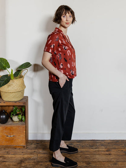 Camp Shirt - Modern Objects Cranberry