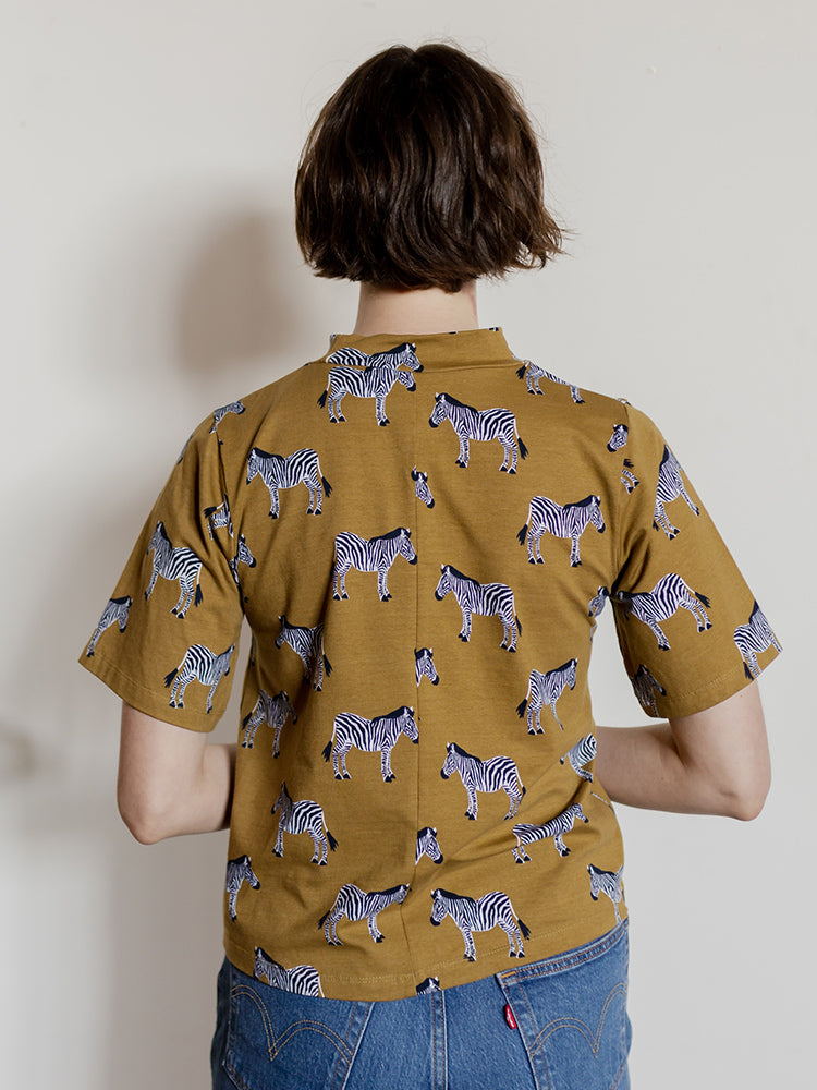 Eve Top - Zebra Green