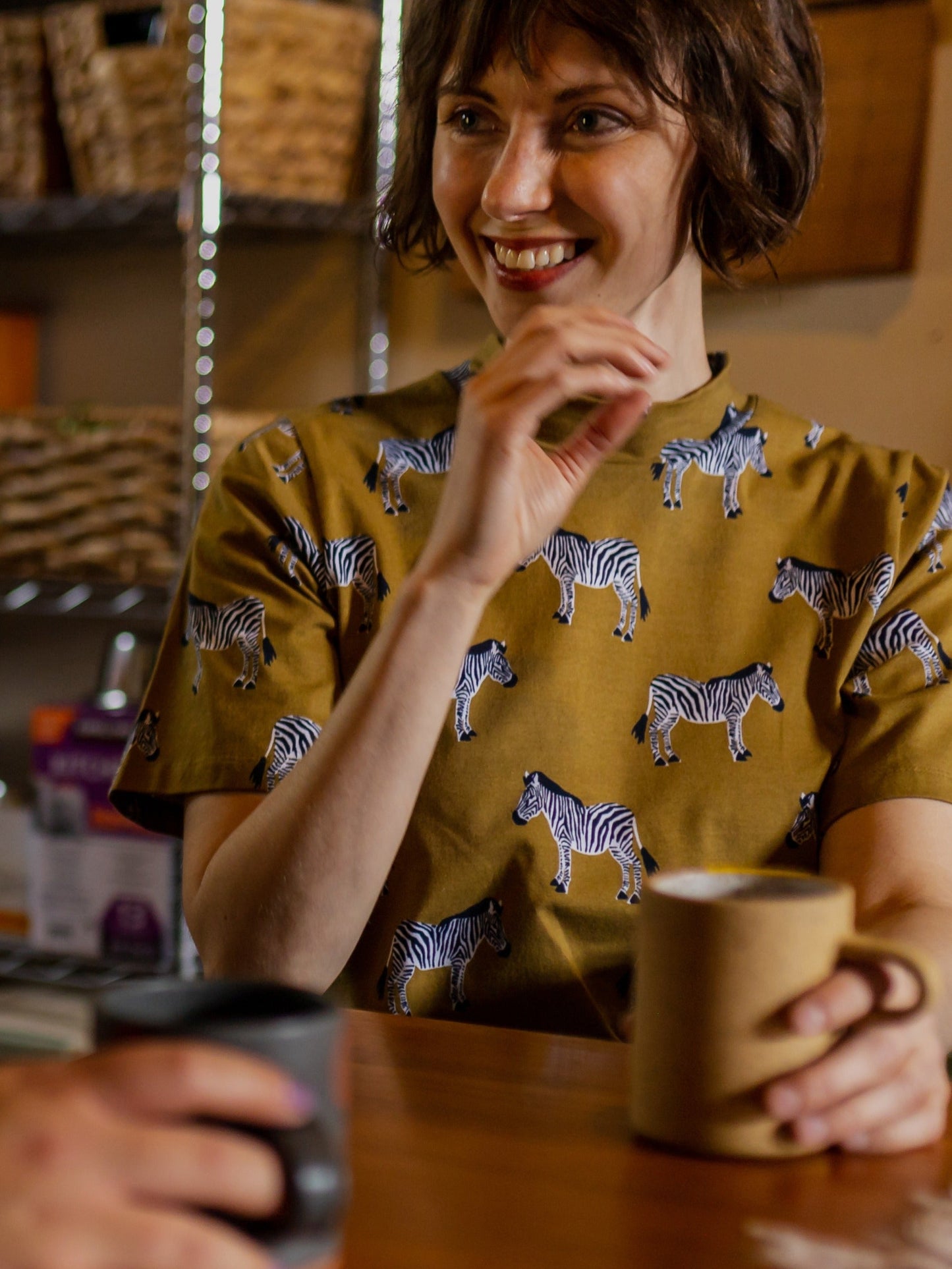 Eve Top - Zebra Green