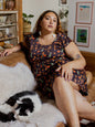 Artsy Traveler Plus Size Dress - Botanical Dusk