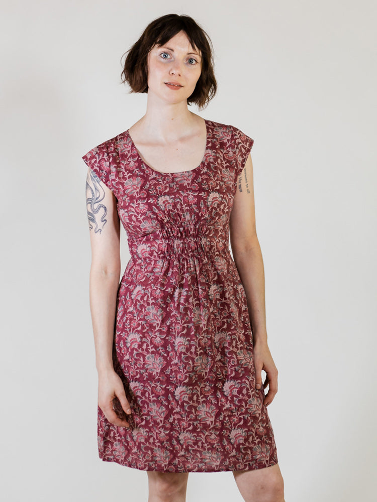 Artsy Traveler Dress - Magenta Vine