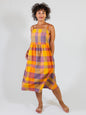 Ivy Midi Dress - Sunset Plaid