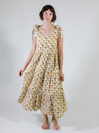 Lorelei Tiered Dress - Marigold