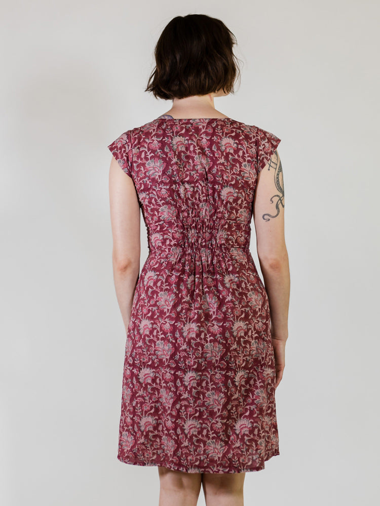 Artsy Traveler Dress - Magenta Vine