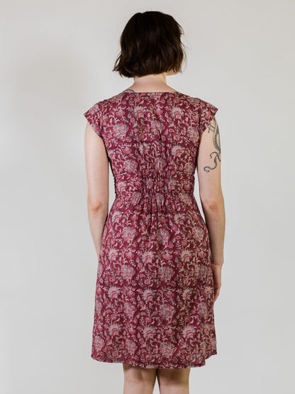 Artsy Traveler Dress - Magenta Vine