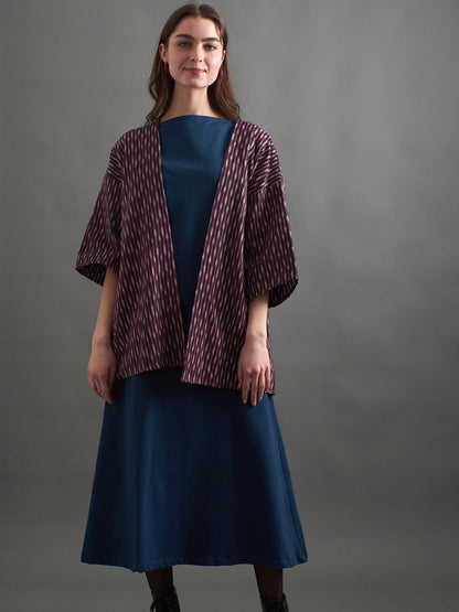 Relaxed Jacket - Plum Ikat