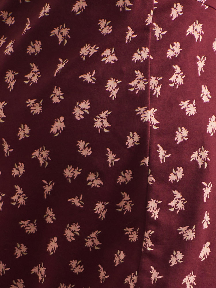 Elise Sheath Dress - Burgundy Bouquet