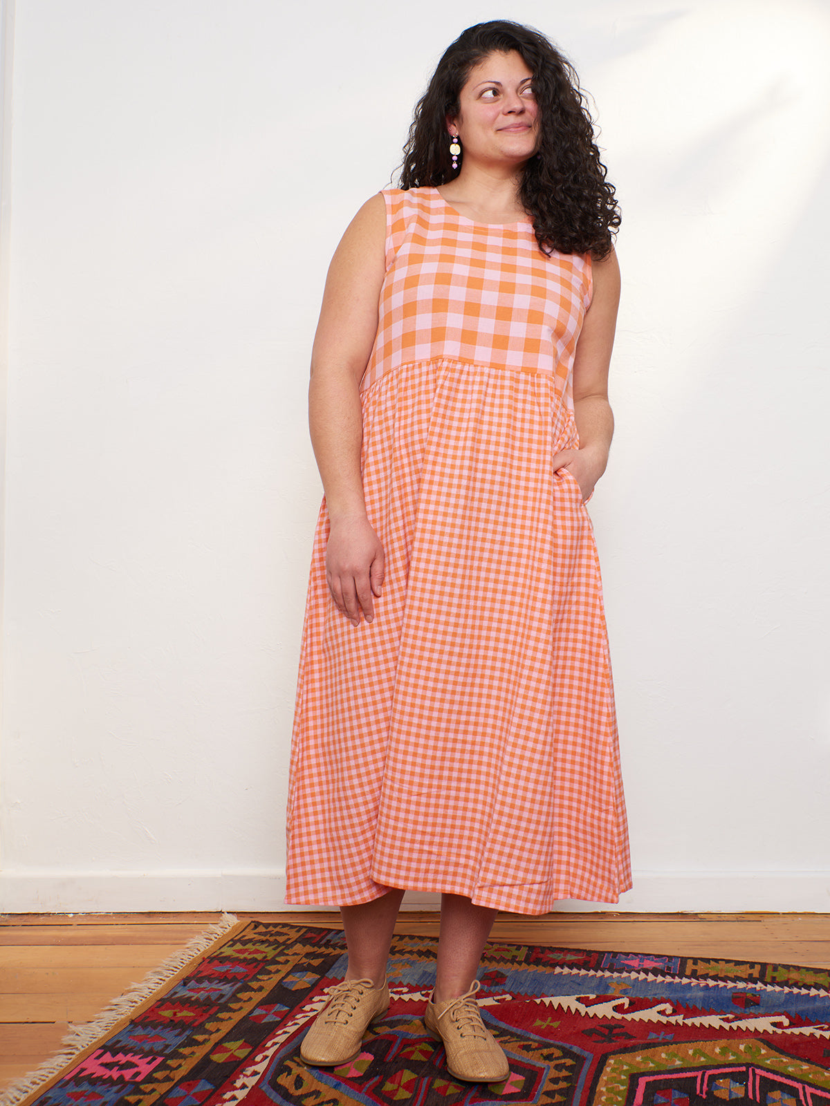 Lilah Dress - Tangerine Mix