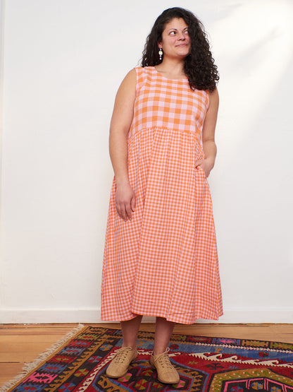 Lilah Dress - Tangerine Mix