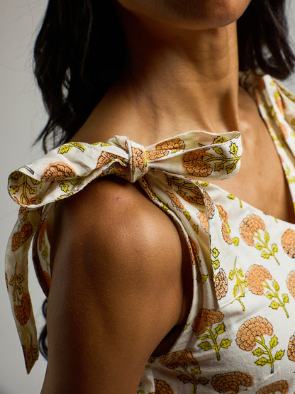 Lorelei Tiered Dress - Marigold