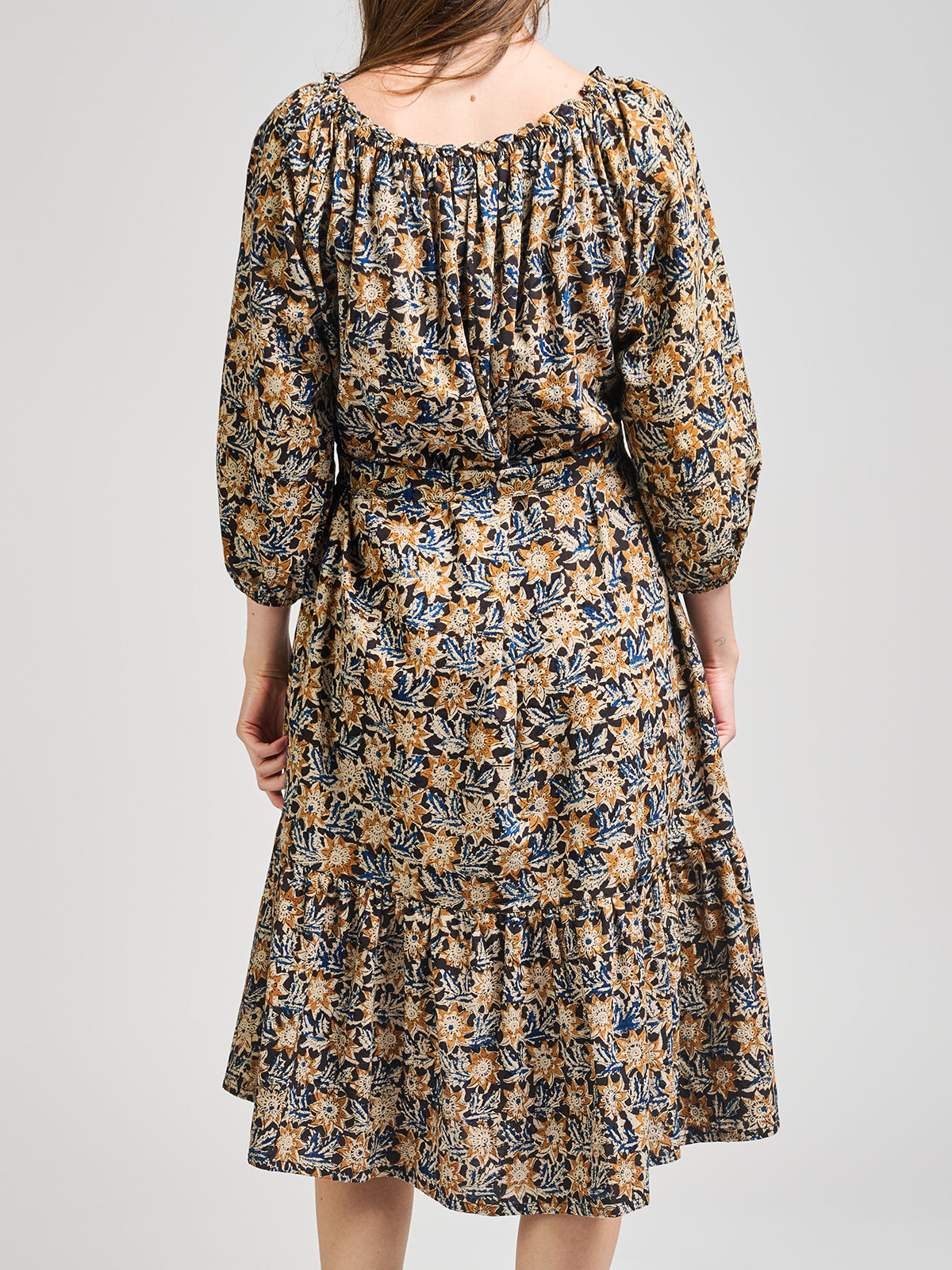 Marnie Dress - Sunflower Black