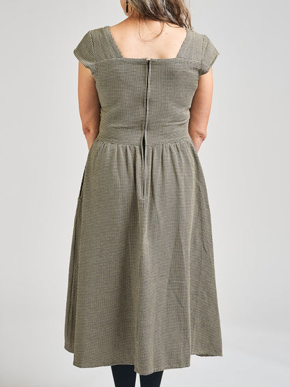 Rupi Midi Dress - Houndstooth