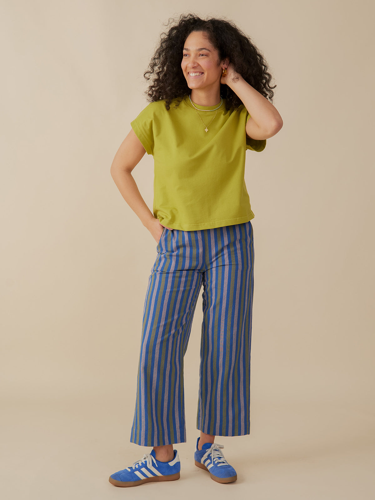 Caitlin Top - Loop Knit Moss