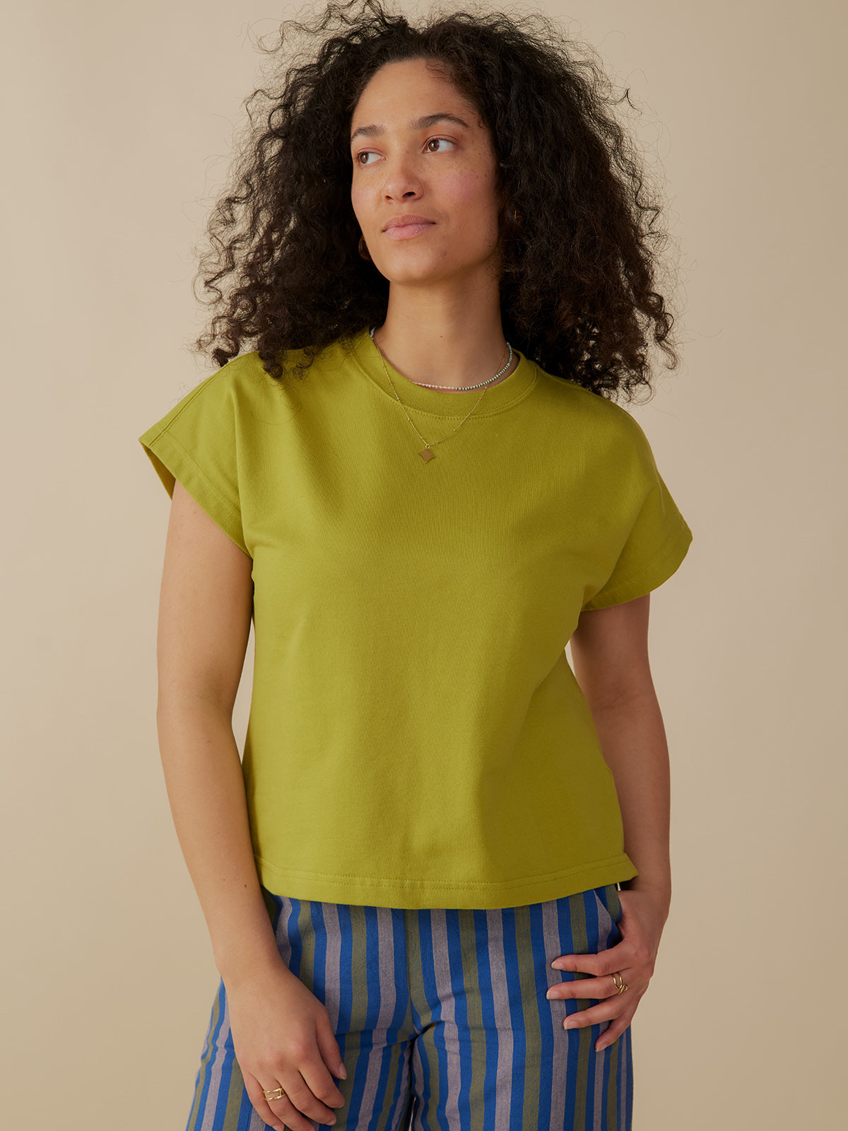 Caitlin Top - Loop Knit Moss