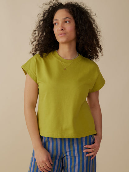 Caitlin Top - Loop Knit Moss