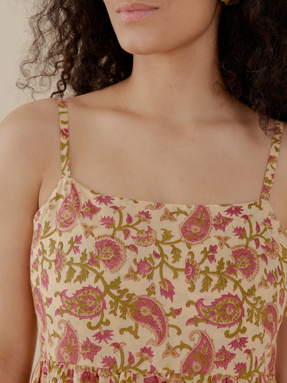 Sofia Midi Dress - Floral Paisley